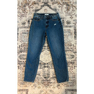 Ceros High Rise Straight Leg Jeans Women’s 27 Blue Distressed Vintage Style